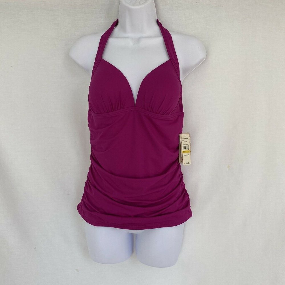 Tommy Bahama Tankini Swim Top Wild Orchid Pink NEW